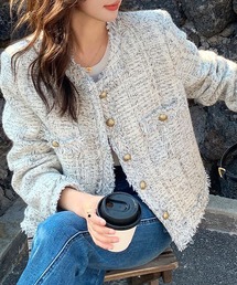 MAISON DE THERESE（メゾン ド テレーズ）の「スタンドカラー ジャケット（その他アウター）」