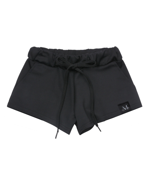 MUCENT（ムセント）の「ケインセットアップホットフィックスロゴローライズショーツ（その他パンツ・レディース・ブラック・FREE）」の4枚目の写真