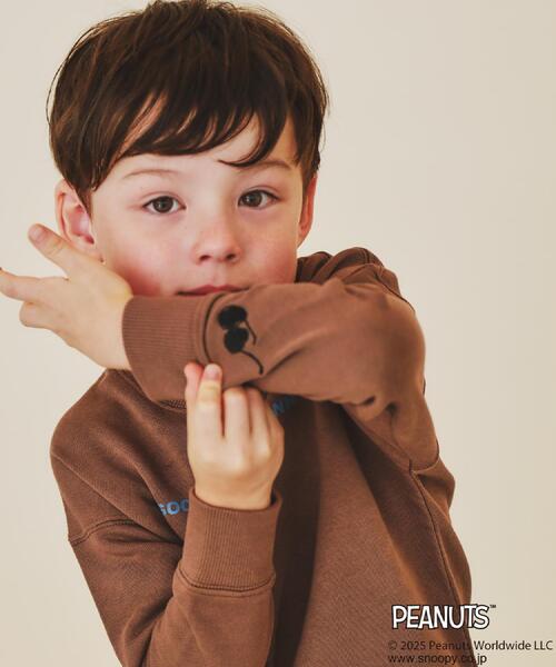 THE SHOP TK （ザ ショップ ティーケー ）の「【110-160】PEANUTS/ピーナッツ スヌーピープリントスウェット 親子リンク（スウェット・キッズ・ダークブラウン/ネイビー/アイボリー・11/12/13/14/15 /16）」の5枚目の写真