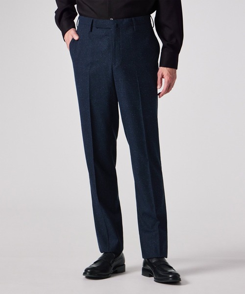 Paul Smith（ポールスミス）の「シルクカラーネップツィード テーパード トラウザーズ / 253110 M001DP（スラックス・メンズ・ダークブルー/ダークブラウン・X-LARGE/LARGE/MEDIUM/XX-LARGE）」の4枚目の写真