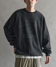 スノーウォッシュボンディング裏毛カレッジスウェット