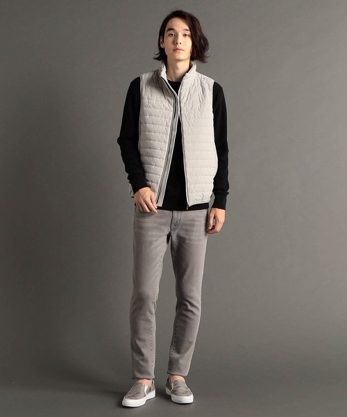 MONSIEUR NICOLE（ムッシュニコル）の「テクニカルダウンベスト（ダウンベスト・メンズ・ブラック/ライトグレー・MEDIUM/LARGE/X-LARGE）」の3枚目の写真