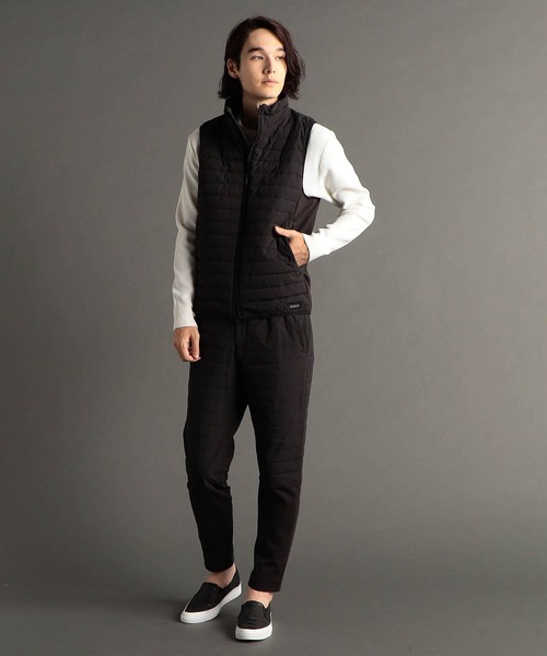 MONSIEUR NICOLE（ムッシュニコル）の「テクニカルダウンベスト（ダウンベスト・メンズ・ブラック/ライトグレー・MEDIUM/LARGE/X-LARGE）」の4枚目の写真