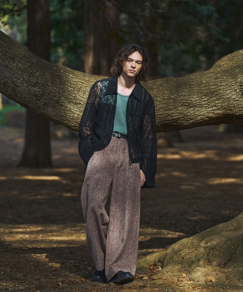 CASPER JOHN（キャスパージョン）の「Patchwork lace blouson/パッチワークレースブルゾン（ブルゾン・メンズ・ブラック/ホワイト・LARGE/MEDIUM/SMALL/X-SMALL）」の5枚目の写真