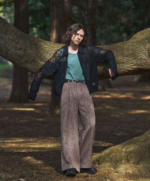 CASPER JOHN（キャスパージョン）の「Patchwork lace blouson/パッチワークレースブルゾン（ブルゾン・メンズ・ブラック/ホワイト・LARGE/MEDIUM/SMALL/X-SMALL）」の7枚目の写真