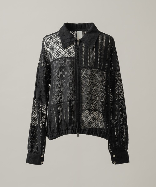 CASPER JOHN（キャスパージョン）の「Patchwork lace blouson/パッチワークレースブルゾン（ブルゾン・メンズ・ブラック/ホワイト・LARGE/MEDIUM/SMALL/X-SMALL）」の15枚目の写真