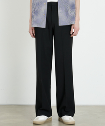 DUSTYWHITE（ダスティーホワイト）の「ブラックセミブーツカットパンツ（スラックス）」