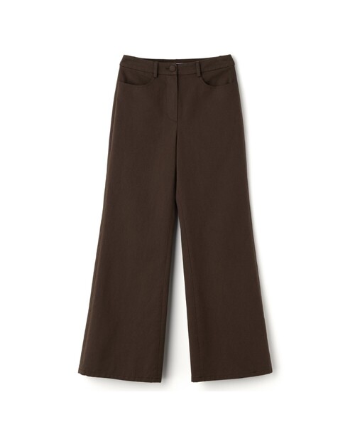 LENINA(レニーナ)の「NORA wide cotton long pants_BROWN(その他パンツ・レディース・ブラウン・SMALL/MEDIUM)」の1枚目の写真