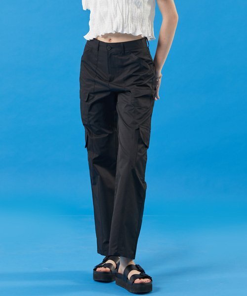 KOLEAT（コレット）の「夏クーリングバサラストレートカーゴスラックスパンツ[ブラック]（その他パンツ・レディース・その他・MEDIUM/SMALL）」の4枚目の写真