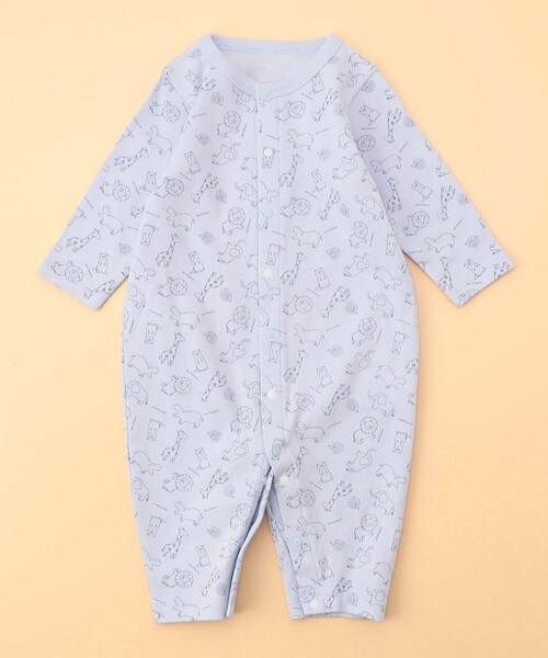 COMME CA ISM(コムサイズム)の「長袖ツーウェイオール・リバーシブルスタイの入ったギフトセット(60-80cm)(ベビーギフト・キッズ・サックスブルー/オフホワイト・60-80cm)」の3枚目の写真