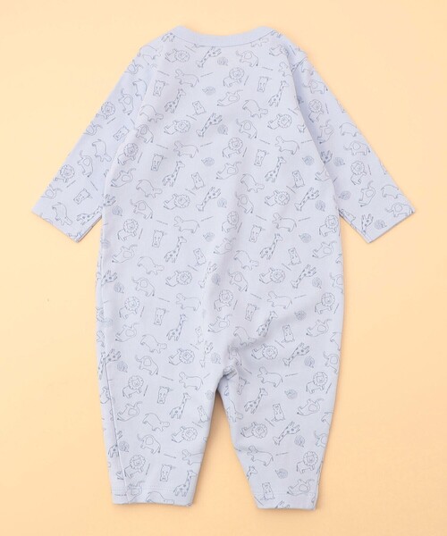 COMME CA ISM(コムサイズム)の「長袖ツーウェイオール・リバーシブルスタイの入ったギフトセット(60-80cm)(ベビーギフト・キッズ・サックスブルー/オフホワイト・60-80cm)」の4枚目の写真