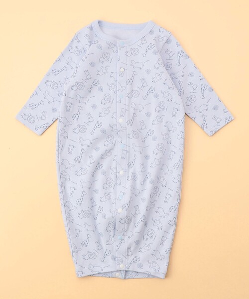 COMME CA ISM(コムサイズム)の「長袖ツーウェイオール・リバーシブルスタイの入ったギフトセット(60-80cm)(ベビーギフト・キッズ・サックスブルー/オフホワイト・60-80cm)」の5枚目の写真