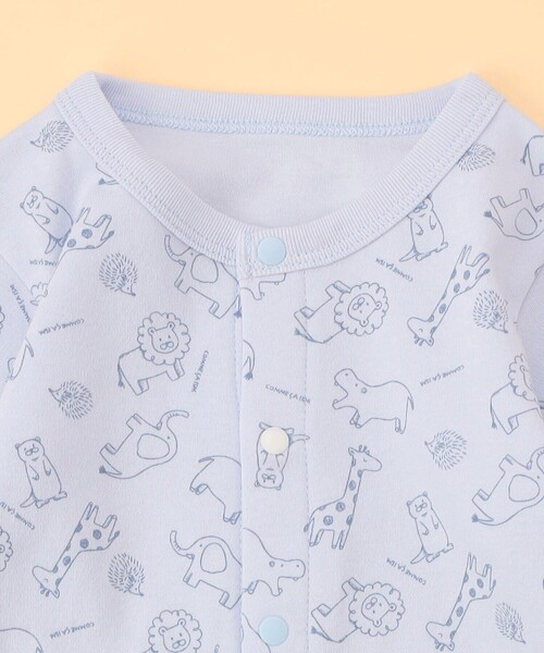 COMME CA ISM(コムサイズム)の「長袖ツーウェイオール・リバーシブルスタイの入ったギフトセット(60-80cm)(ベビーギフト・キッズ・サックスブルー/オフホワイト・60-80cm)」の6枚目の写真