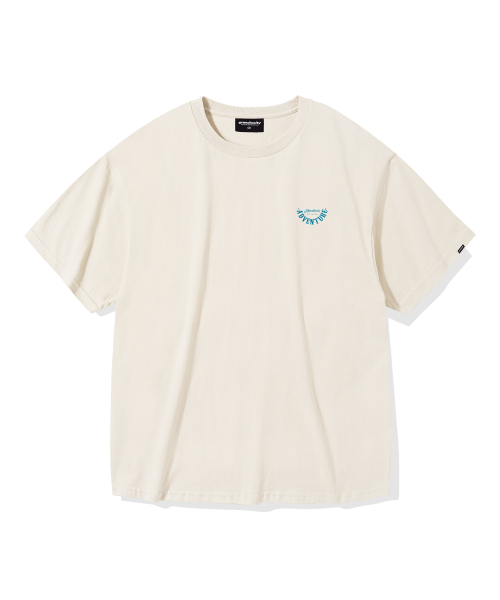 GRANDIOSITY(グランディオシティ)の「アドベンチャーロゴオーバーサイズ半袖Tシャツ(クリーム)(Tシャツ/カットソー・メンズ・その他・FREE)」の2枚目の写真