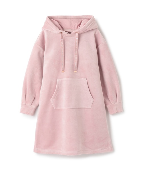 kate spade new york kids（ケイトスペードニューヨーク）の「キャットフードベロアワンピース（ワンピース・キッズ・ブラック/ピンク・110cm/130cm/120cm/140cm/160cm/150cm/100cm）」の2枚目の写真