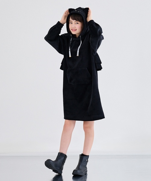 新品kate spade ケイトスペード150 フードワンピース パーカーワンピ 人気商品再入荷】【直営店で取り扱い無し】サイクリングフード