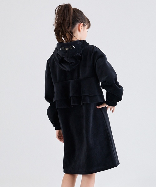 kate spade new york kids（ケイトスペードニューヨーク）の「キャットフードベロアワンピース（ワンピース・キッズ・ブラック/ピンク・110cm/130cm/120cm/140cm/160cm/150cm/100cm）」の15枚目の写真