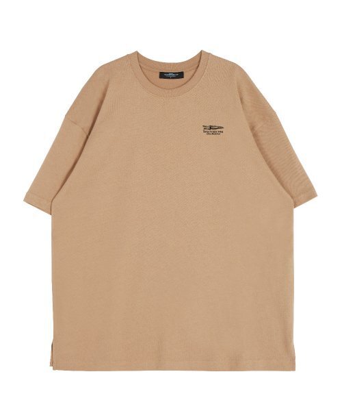 ASTRAL PROJECTION(アストラルプロジェクション)の「アスタラビスタ ラウンドネック 15番手 綿 半袖Tシャツ_ベージュ(Tシャツ/カットソー・メンズ・その他・LARGE/MEDIUM/X-LARGE)」の2枚目の写真