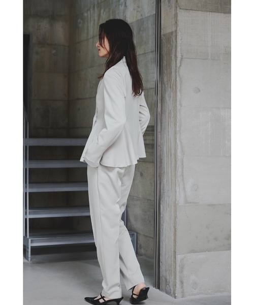 サイドフレアジャケットパンツスーツ 2点セット レディース