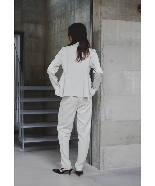 サイドフレアジャケットパンツスーツ 2点セット レディース