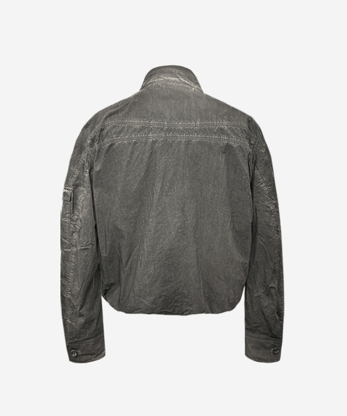 BLR（ビーエルアール）の「Dyed Multi-Pocket Nylon Work Jacket（ナイロンジャケット・メンズ・グレー・SMALL/MEDIUM/LARGE）」の3枚目の写真