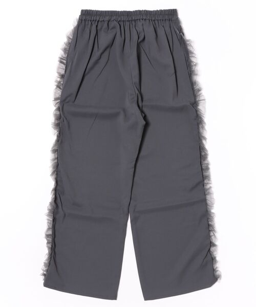 OandI（オーアンドアイ）の「サイドフリルラインパンツ（その他パンツ・レディース・チャコールグレー/ブラック/カーキ・M）」の4枚目の写真