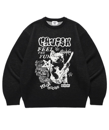 MEGA CYCLONE KNIT SWEATER BLACK(CV2EFUK601A)