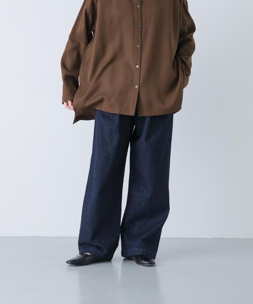 かぐれ（カグレ）の「デニムイージーパンツ（デニムパンツ・レディース・ワンウォッシュ・FREE）」の2枚目の写真