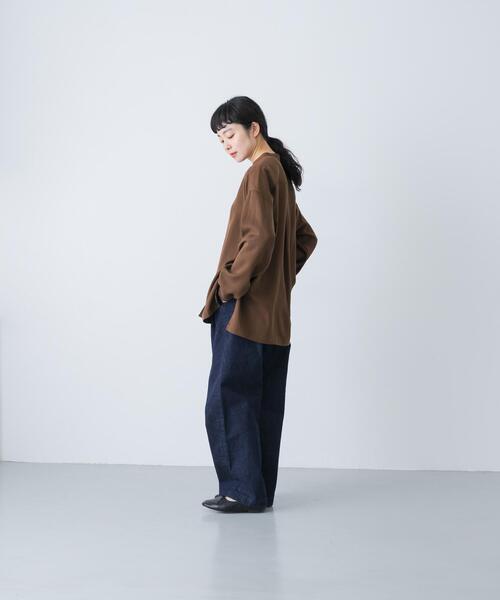 かぐれ（カグレ）の「デニムイージーパンツ（デニムパンツ・レディース・ワンウォッシュ・FREE）」の5枚目の写真