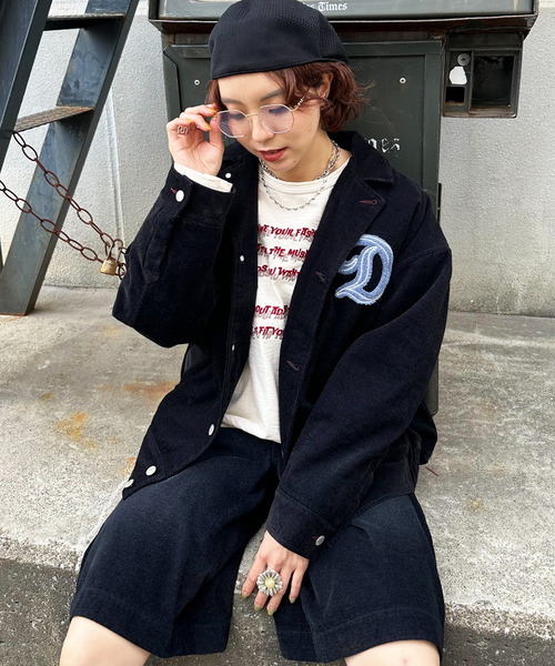 DOUBLE NAME（ダブルネーム）の「フロックツイルバミューダハーフパンツ（その他パンツ・レディース・ブラウン/ネイビー・FREE）」の5枚目の写真