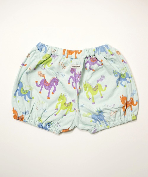 MAKE YOUR DAY（メイクユアデイ）の「カラフルポニー総柄ベビーパンツ（その他ベビーウェア・キッズ・アイボリー/サックスブルー・70-80cm）」の3枚目の写真
