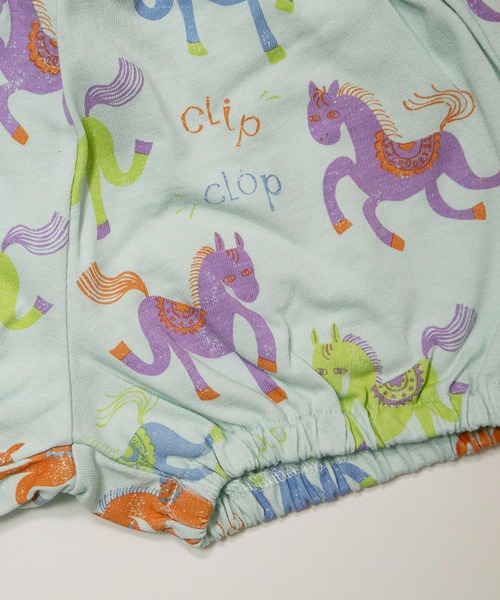 MAKE YOUR DAY（メイクユアデイ）の「カラフルポニー総柄ベビーパンツ（その他ベビーウェア・キッズ・アイボリー/サックスブルー・70-80cm）」の6枚目の写真