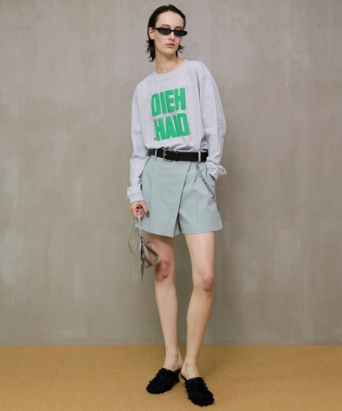 MAISON SPECIAL（メゾンスペシャル）の「【2026SPRING PRE-ORDER】OIEH-HAIO Long TEE/HEIO-HAIOロンTEE（Tシャツ/カットソー・レディース・レッド/グレー/ブラック・FREE）」の6枚目の写真