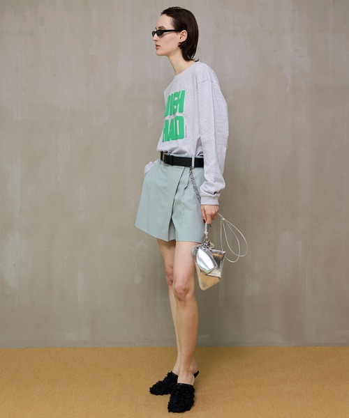 MAISON SPECIAL（メゾンスペシャル）の「【2026SPRING PRE-ORDER】OIEH-HAIO Long TEE/HEIO-HAIOロンTEE（Tシャツ/カットソー・レディース・レッド/グレー/ブラック・FREE）」の7枚目の写真