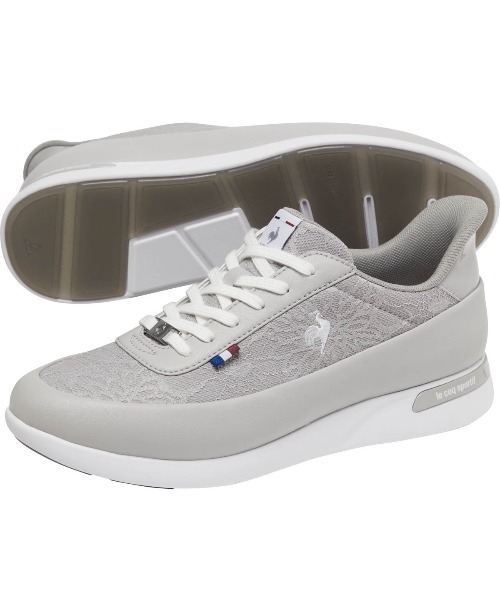 le coq sportif（ルコックスポルティフ）の「ルコックスポルティフ/LCS  セーヴル II ワイド SI さっと履けるシューズ /消臭/軽量 LU6SSN02LZ（スニーカー・レディース・グレー×ホワイト・23.0cm/22.5cm/23.5cm/24.0cm/24.5cm/25.0cm）」の6枚目の写真