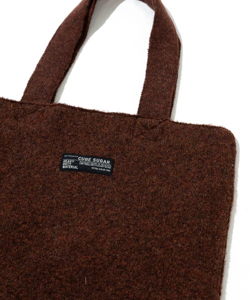 CUBE SUGAR（キューブシュガー）の「CUBE SUGAR/キューブシュガー　リサイクルPW ジャガードアニマル柄 トートBag（トートバッグ・レディース・グレー/ブルー/ブラウン・FREE）」の8枚目の写真