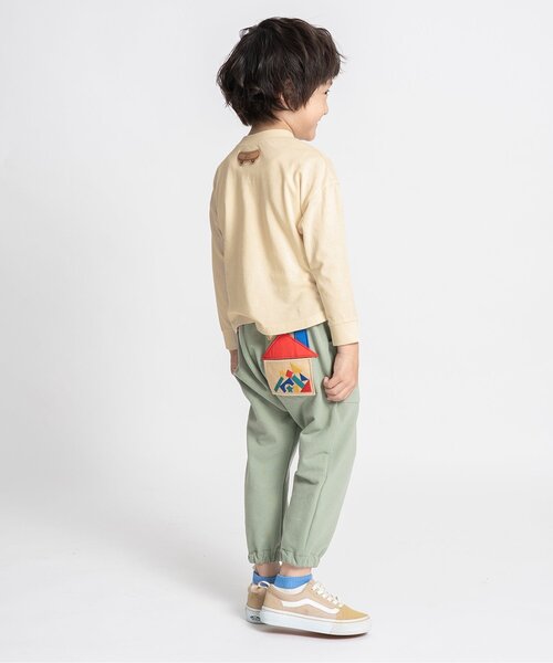 BIT'Z（ビッツ）の「ゆる動物プリント長袖Tシャツ（Tシャツ/カットソー・キッズ・キナリ/ブルー・80/90/95/100/110/120）」の12枚目の写真