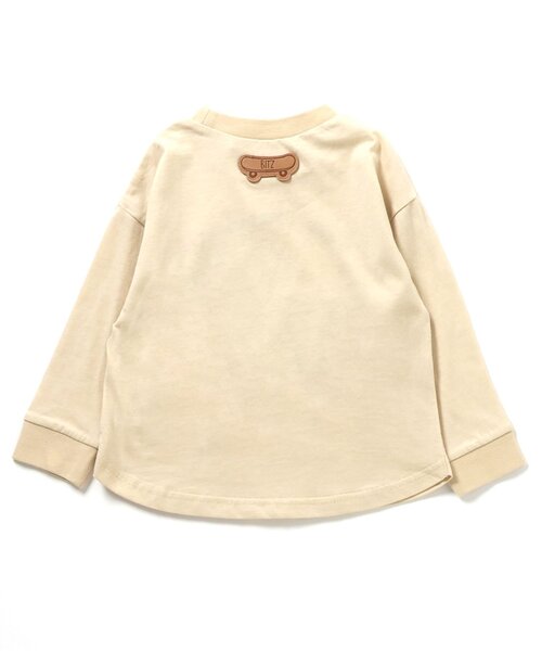 BIT'Z（ビッツ）の「ゆる動物プリント長袖Tシャツ（Tシャツ/カットソー・キッズ・キナリ/ブルー・80/90/95/100/110/120）」の5枚目の写真