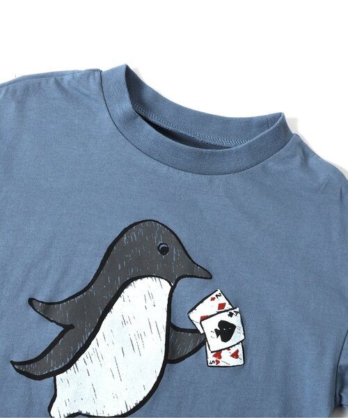 BIT'Z（ビッツ）の「ゆる動物プリント長袖Tシャツ（Tシャツ/カットソー・キッズ・キナリ/ブルー・80/90/95/100/110/120）」の6枚目の写真