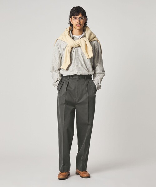 Steven Alan（スティーブンアラン）の「＜Steven Alan＞ ウエポン ニドム イン ツープリーツ ドレス トラウザーズ（スラックス・メンズ・グレー/ナチュラル/ダークグレー・S/M/L/XL）」の12枚目の写真