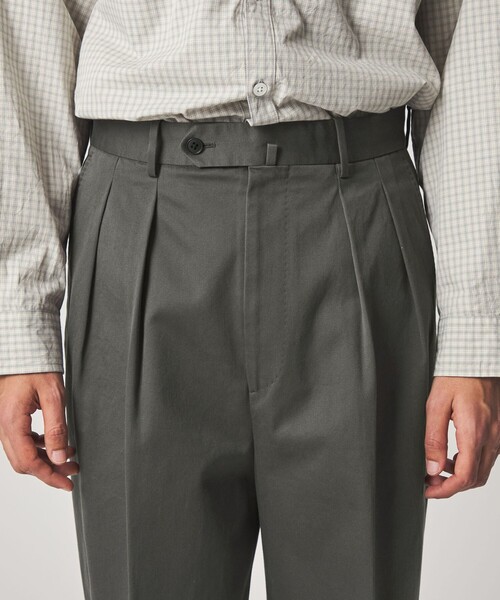 Steven Alan＞ ウエポン ニドム イン ツープリーツ ドレス トラウザー