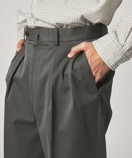 Steven Alan＞ ウエポン ニドム イン ツープリーツ ドレス トラウザー