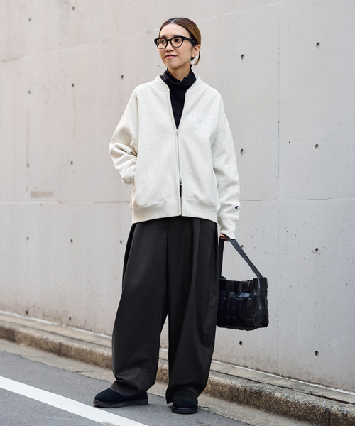 FRAMeWORK（フレームワーク）の「タックカーブバックゴムパンツ（スラックス・レディース・アイボリー・38/36）」の18枚目の写真