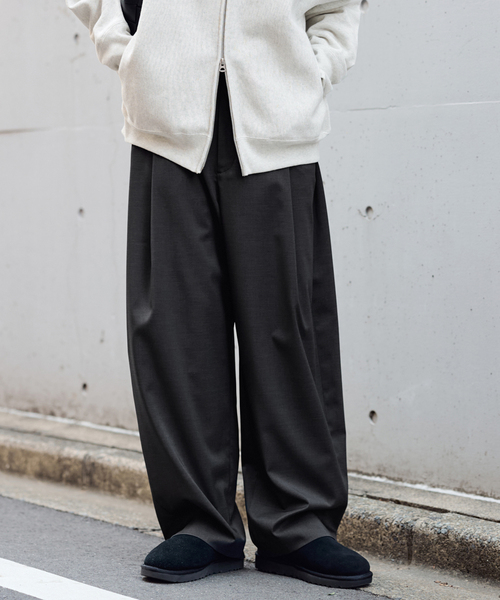 FRAMeWORK（フレームワーク）の「タックカーブバックゴムパンツ（スラックス・レディース・アイボリー・38/36）」の10枚目の写真