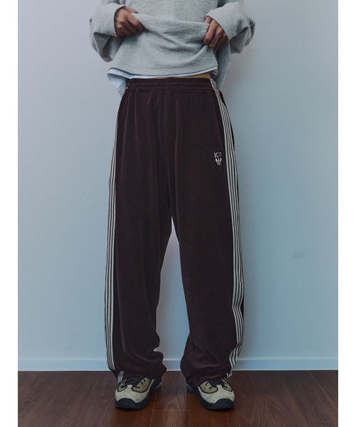 Velure Track Pants Brown（スウェットパンツ）｜KIJUN MEN（キジュン
