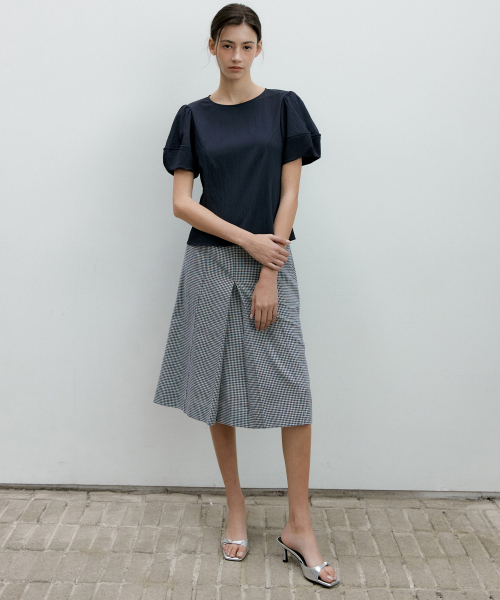 OCTETTE(オテット)の「GLAM CHECK SK_NAVY(スカート・レディース・その他・SMALL/MEDIUM)」の4枚目の写真