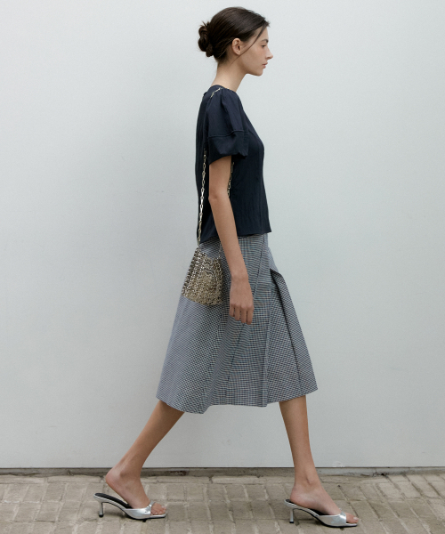 OCTETTE(オテット)の「GLAM CHECK SK_NAVY(スカート・レディース・その他・SMALL/MEDIUM)」の5枚目の写真