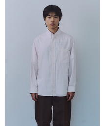 Natural Stripe Button Down Shirt Pink