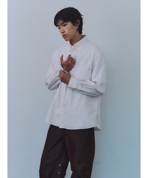 KIJUN MEN（キジュンメンズ）の「Natural Stripe Button Down Shirt Pink（シャツ/ブラウス・メンズ・その他・LARGE/X-LARGE）」の2枚目の写真