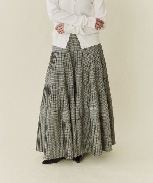 FUULLY STUDIO(フーリィーステューディオ)の「プリーツティアードスカート(スカート・レディース・チェック・FREE)」の11枚目の写真